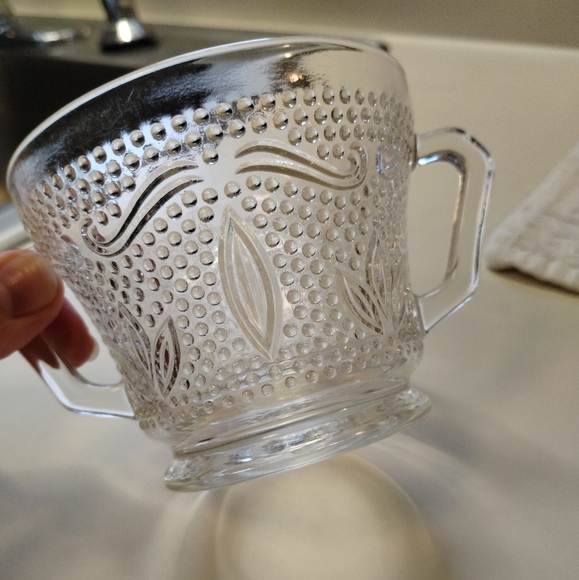 Vintage Heritage Federal Glass cream and sugar set - Picture 3 of 8